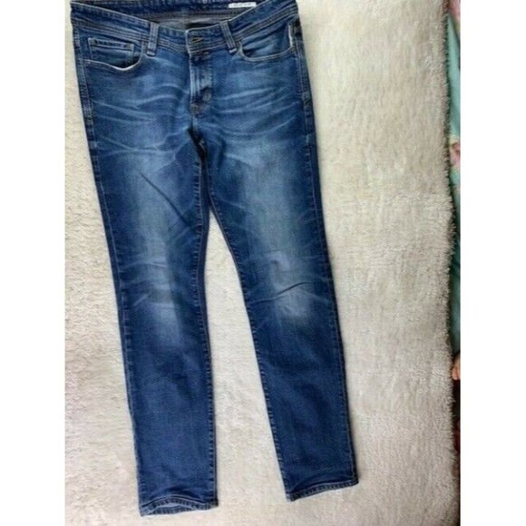 EDC Mens Jeans Size 35x32.5 (Measured) Stretch Slim Fit Med Wash - Picture 5 of 5